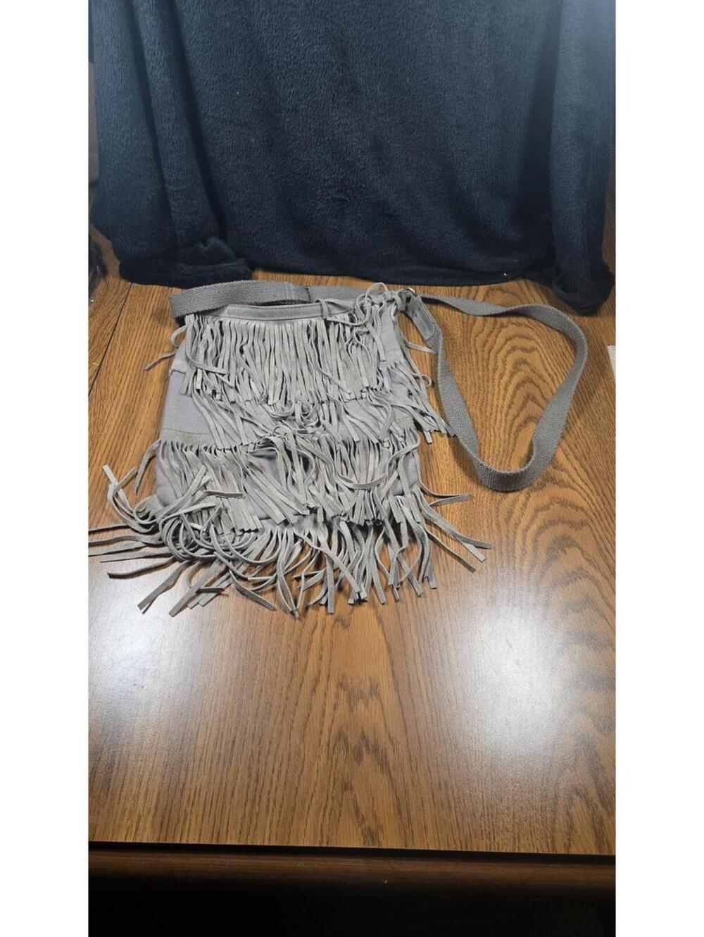 American Eagle Suede Fringe Crossbody Bag